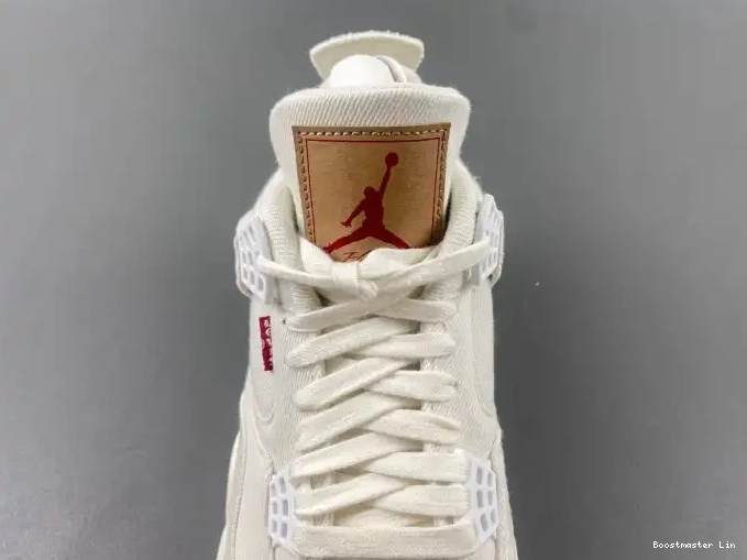 Bmlin Air 4 Jordan x AO2571-100 Levi's 'White' 0601
